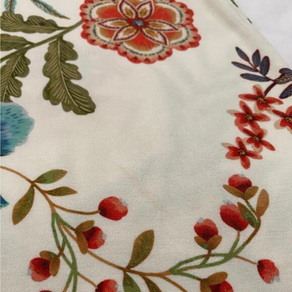 Johnny Was Floral V Neck Top Bamboo Bohemian Colorful women’s Size L / XL Read - Picture 7 of 7